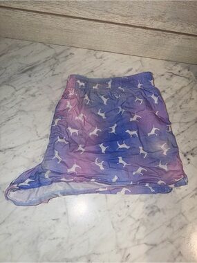 PINK Victoria's Secret Purple-Pink Gradient Mini Skirt with Dog Print